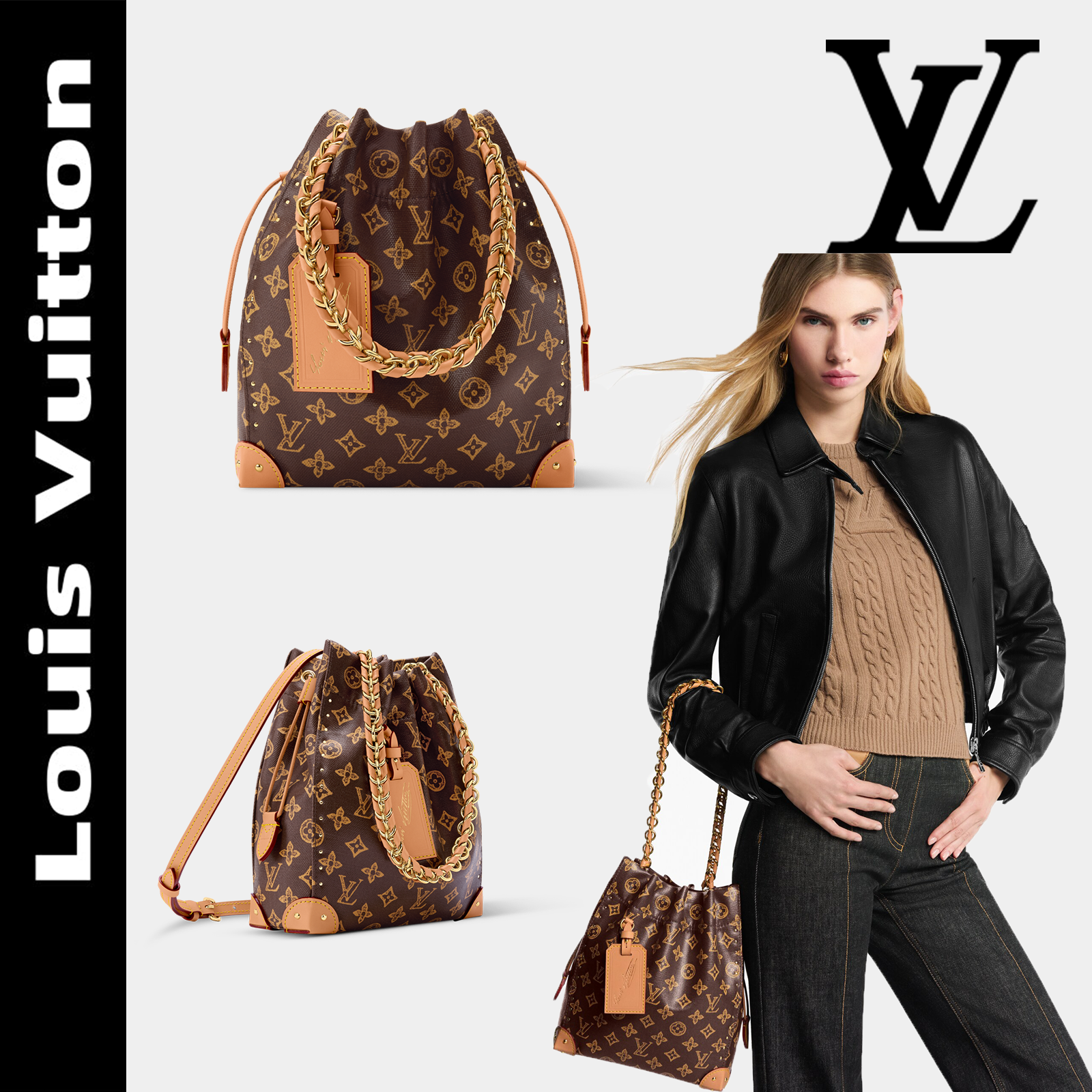 LV ルイ・ヴィトン ノエ トランク - M28103 ブラウン