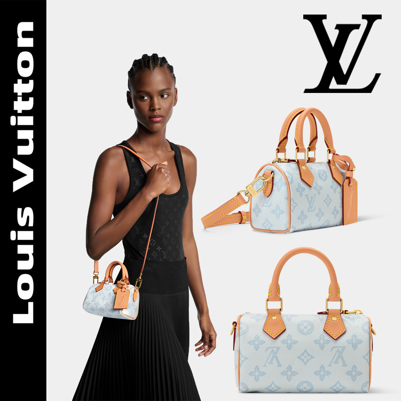 LV ルイ・ヴィトン ナノスピーディ - M28323 ブルー