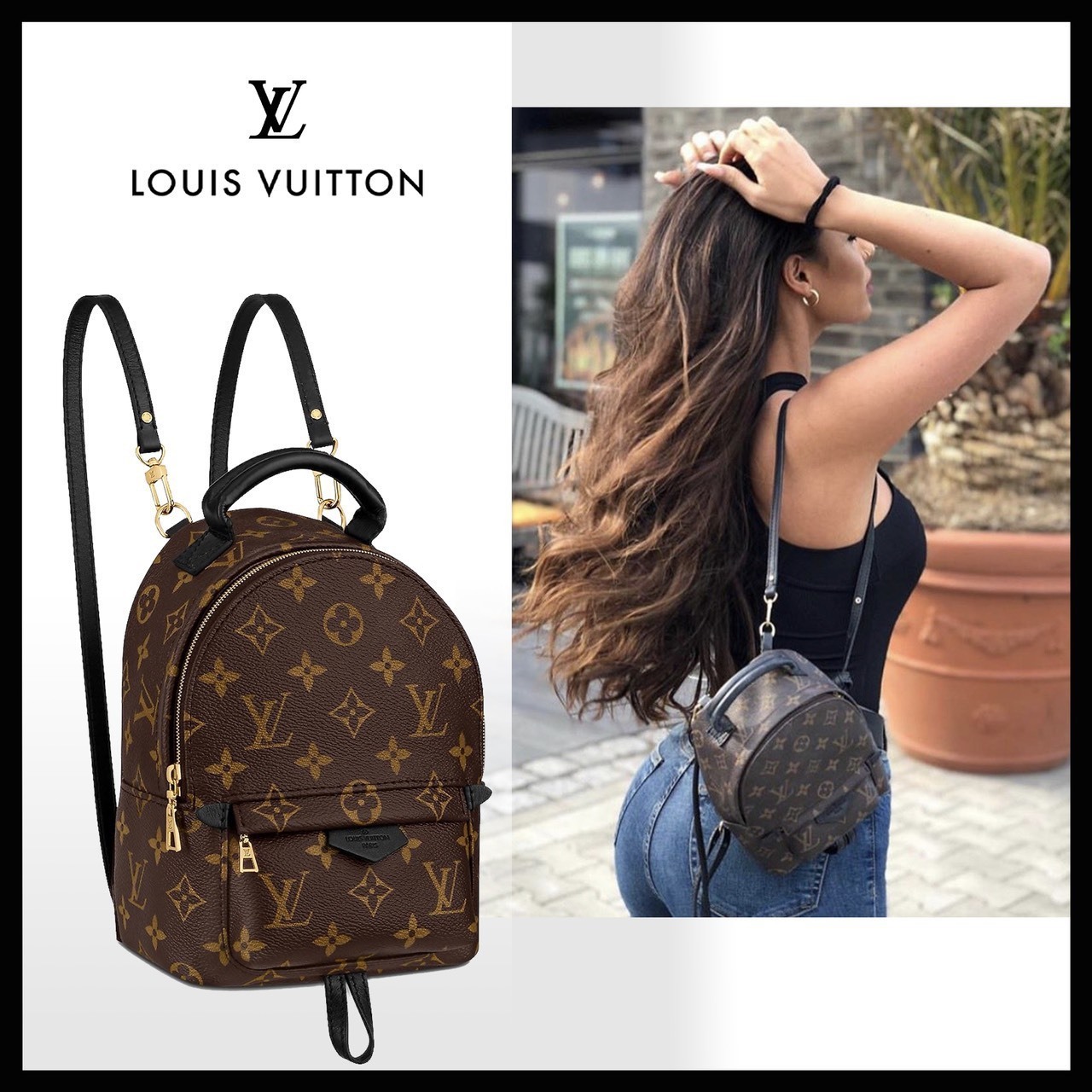 【完売必須！】LOUISVUITTON可愛いリュック♪パームスプリングス  M44873