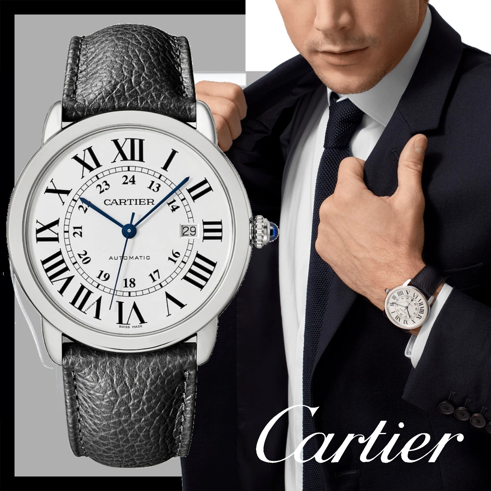 大人気！ギフトに◎【カルティエ】即納 ロンドソロドゥ ウォッチ