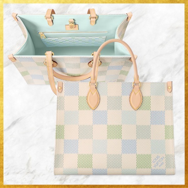 パステルカラー大人可愛い◎ LOUIS VUITTON トートバッグ ダミエ N40518