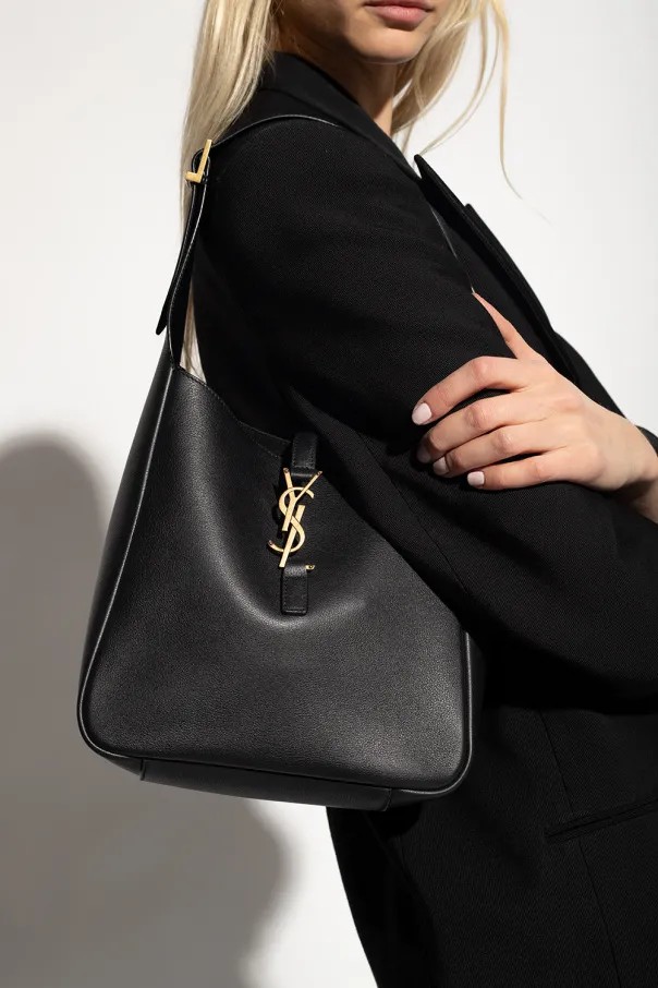 【BLACKPINKROSE同じバッグ】SAINT LAURENT LE 5 À 7 スモール ホーボーバッグ（レザー）