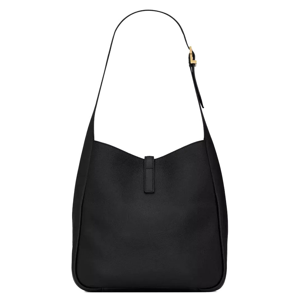 【BLACKPINKROSE同じバッグ】SAINT LAURENT LE 5 À 7 スモール ホーボーバッグ(レザー)