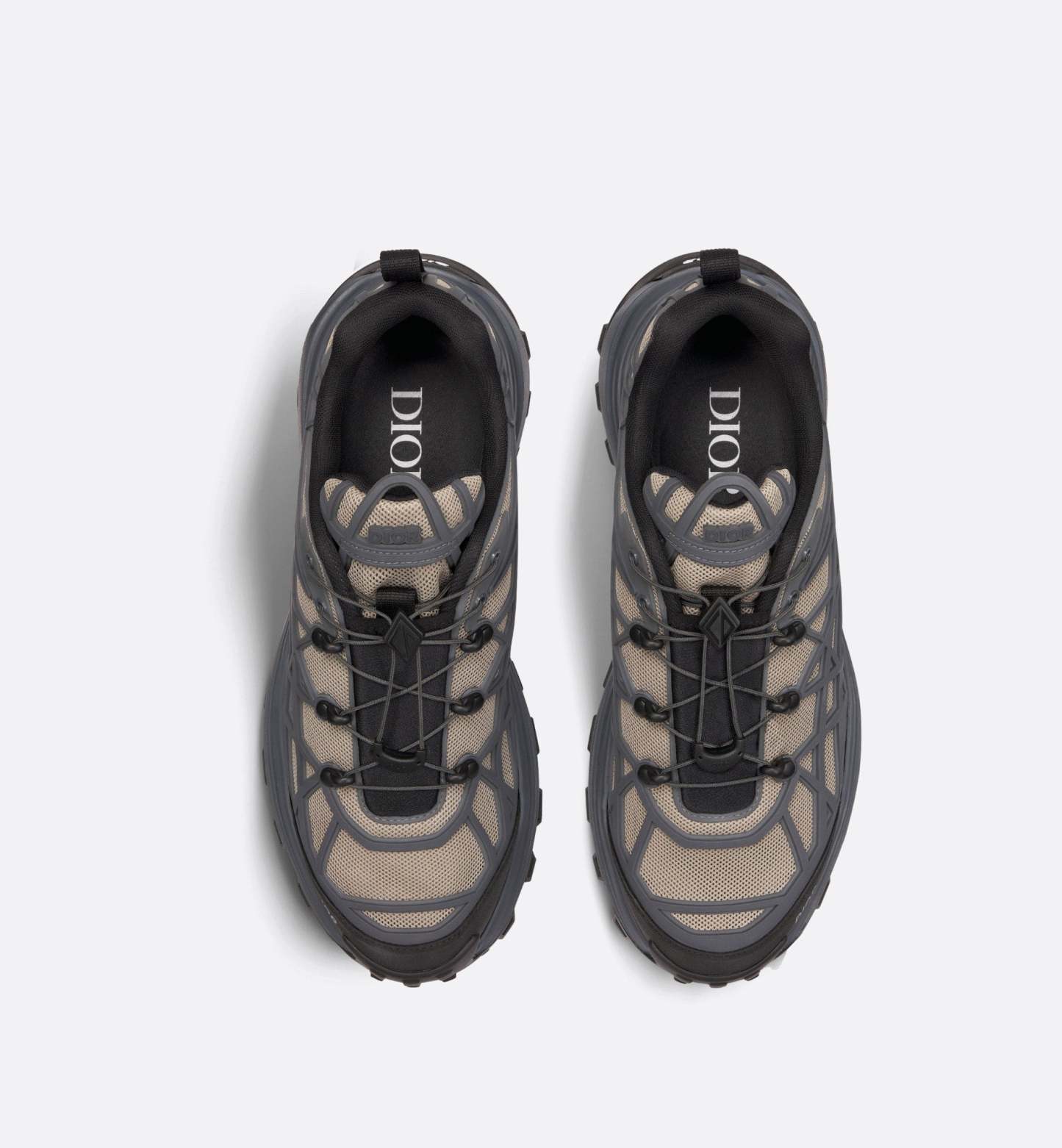 B31 ランナー スニーカー テクニカル メッシュ & ワープド カナージュ ラバー