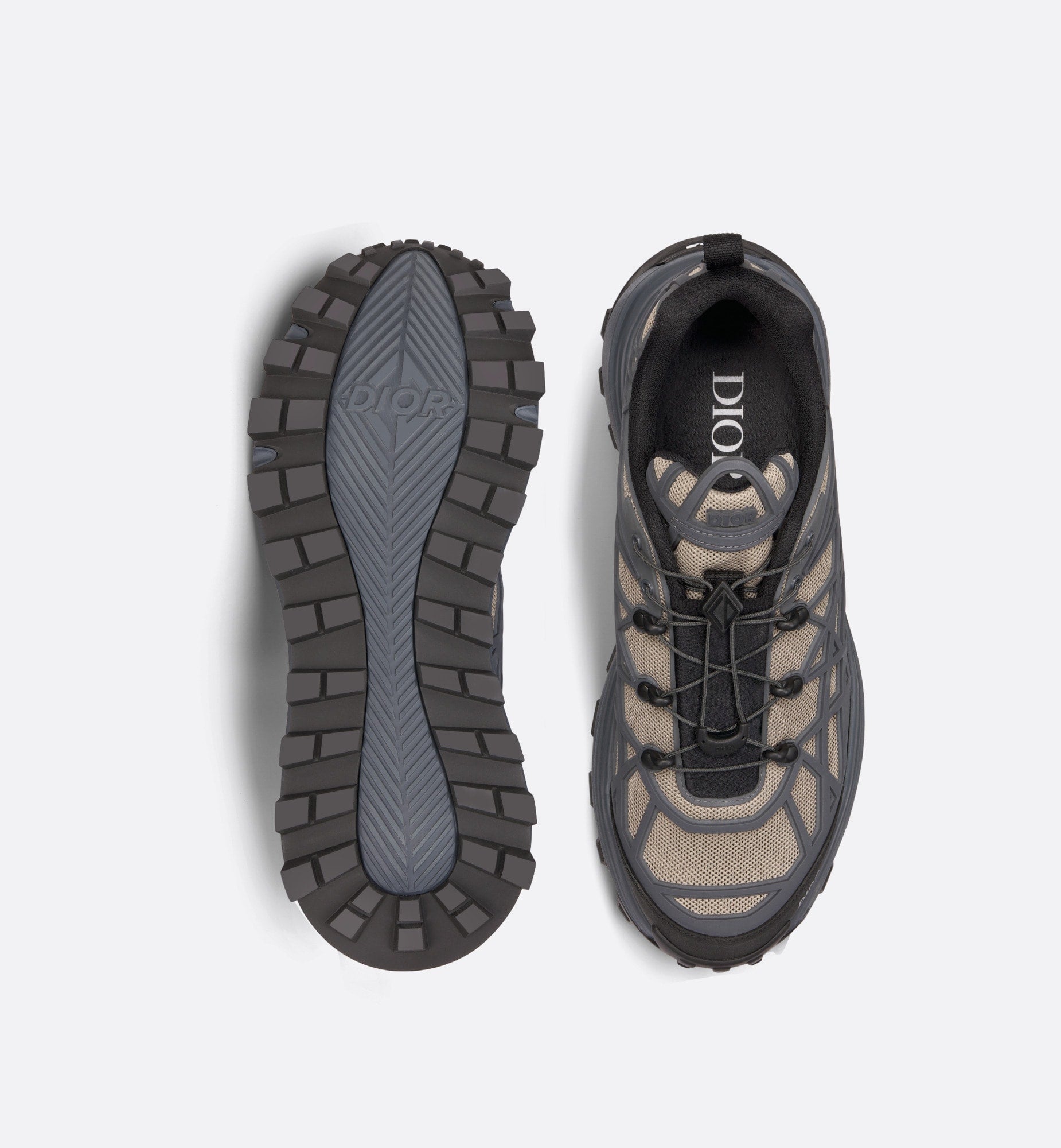 B31 ランナー スニーカー テクニカル メッシュ & ワープド カナージュ ラバー