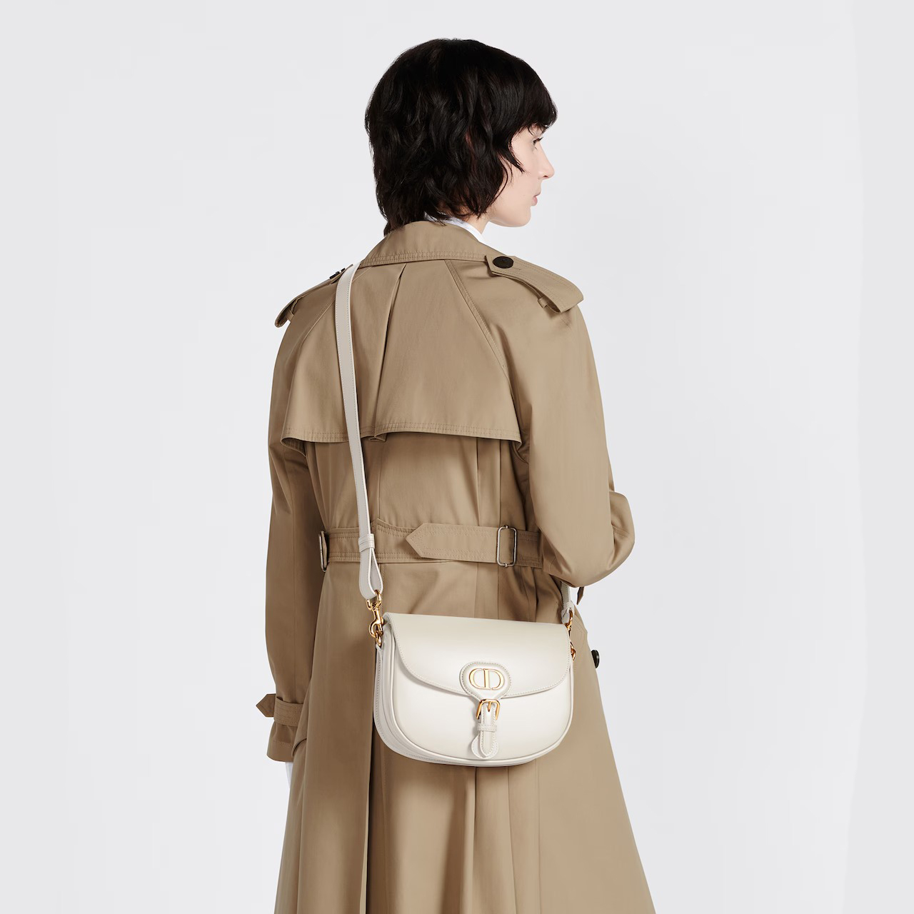 【Dior】Dior Bobby バッグ ミディアム ラテ ボックスカーフスキン