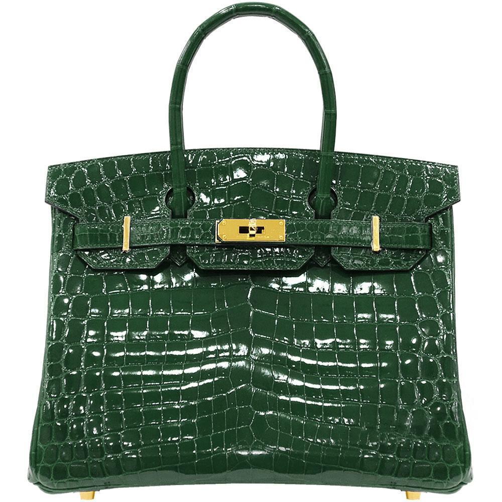 【Hermes】エルメス バーキン 30cm クロコダイル ゴールド金具