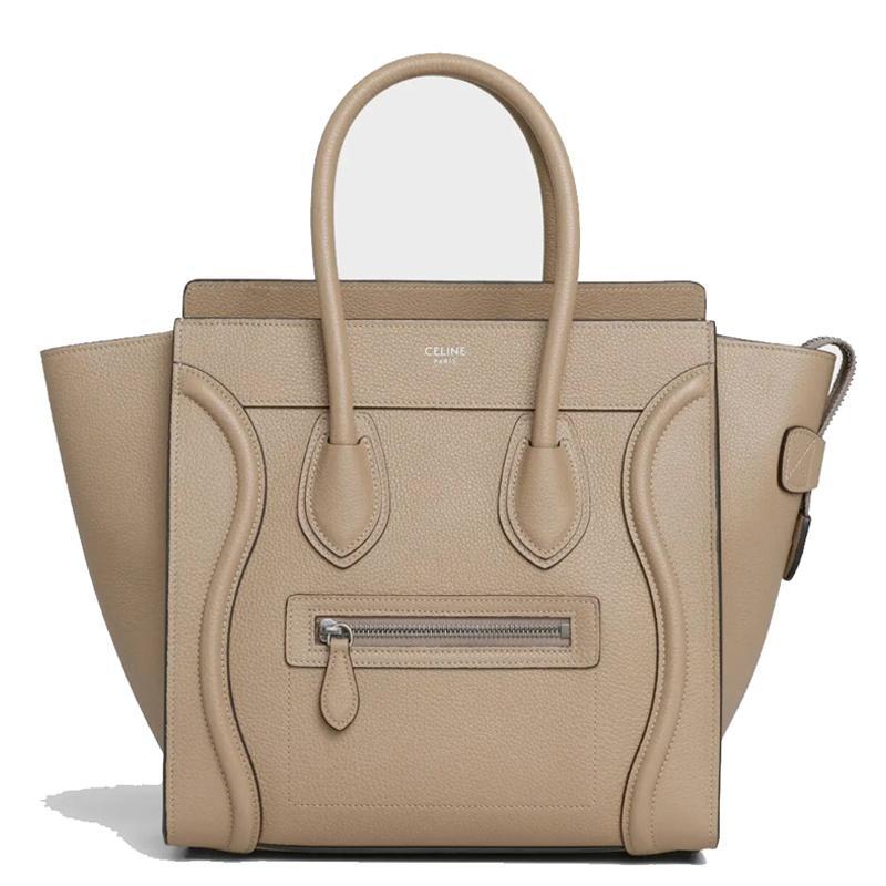 【Celine】マイクロラゲージ◆ドラムドカーフスキン◆ハンドバッグ◆芸能人愛用者多数