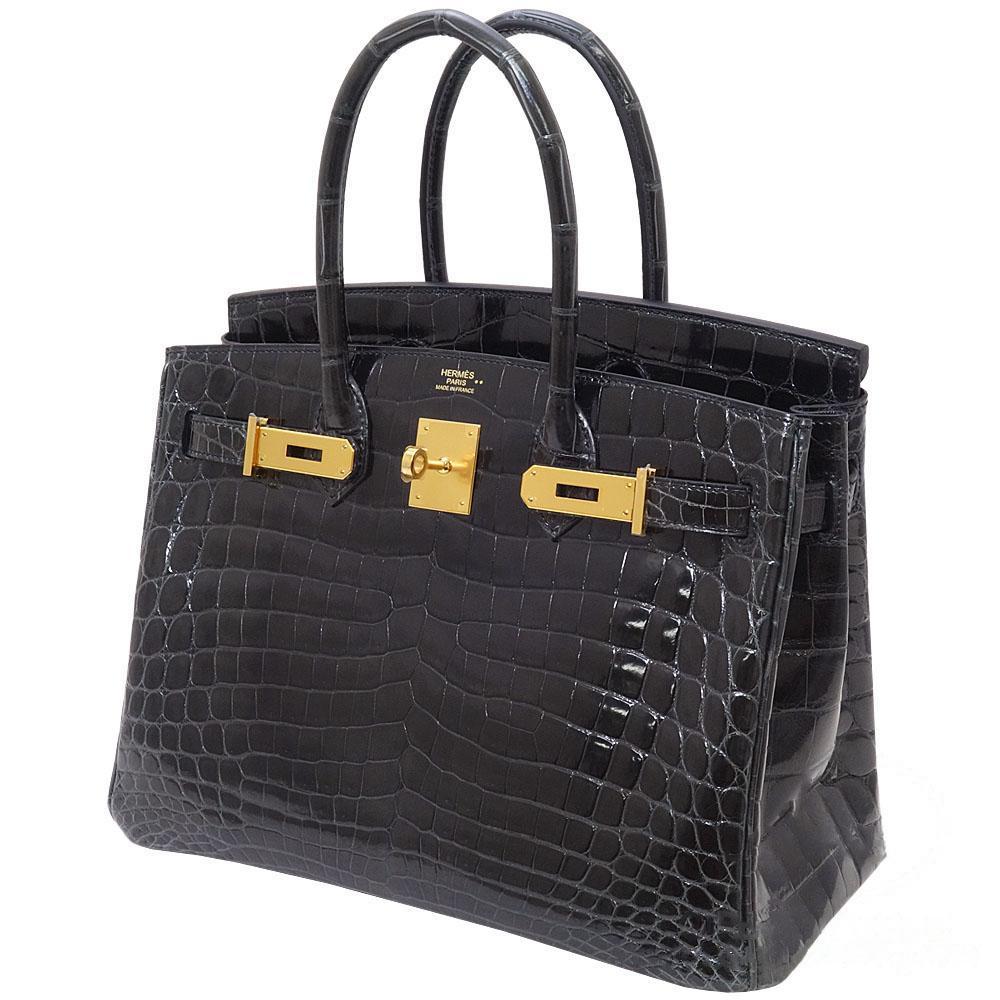 【Hermes】エルメス バーキン 30cm クロコダイル ゴールド金具