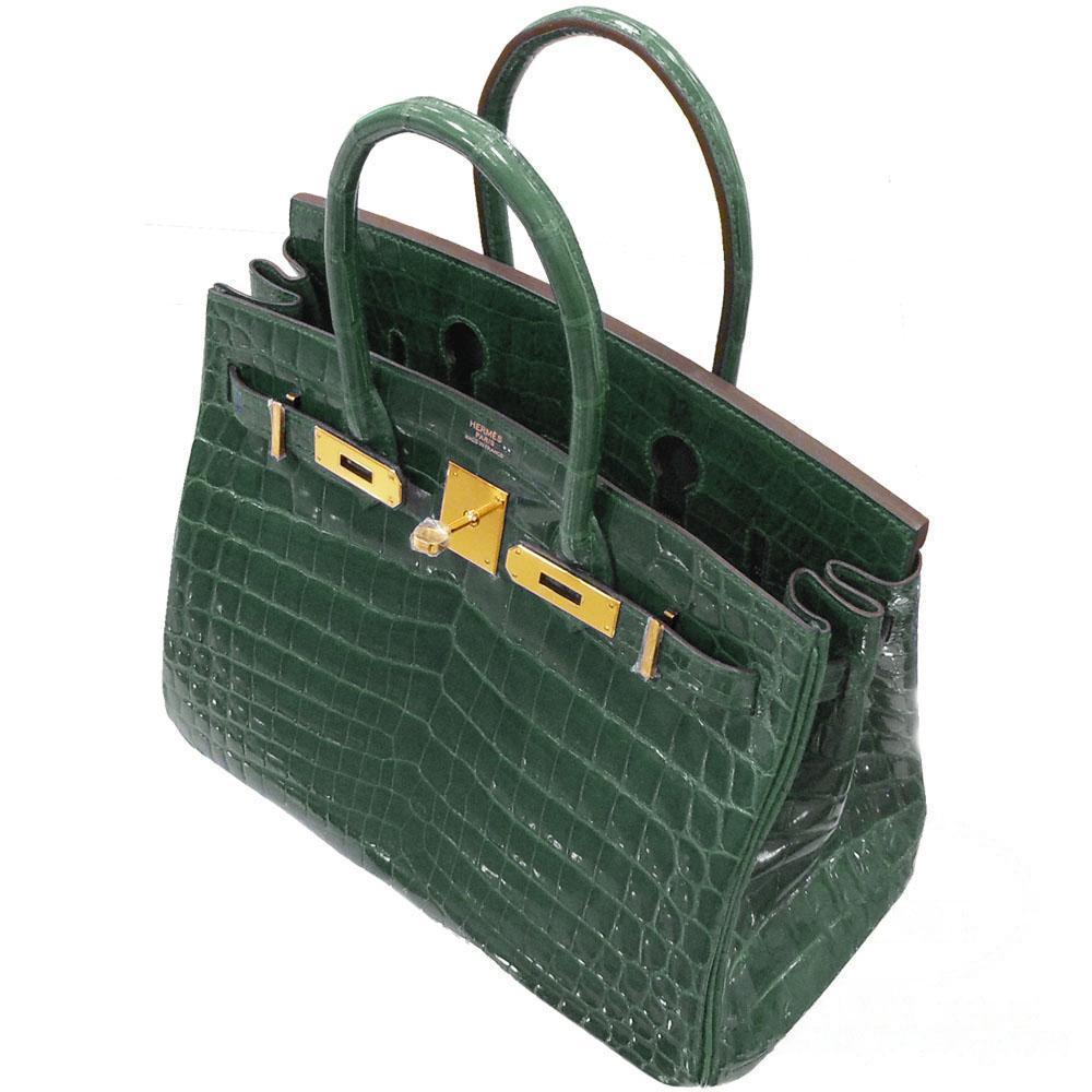 【Hermes】エルメス バーキン 30cm クロコダイル ゴールド金具