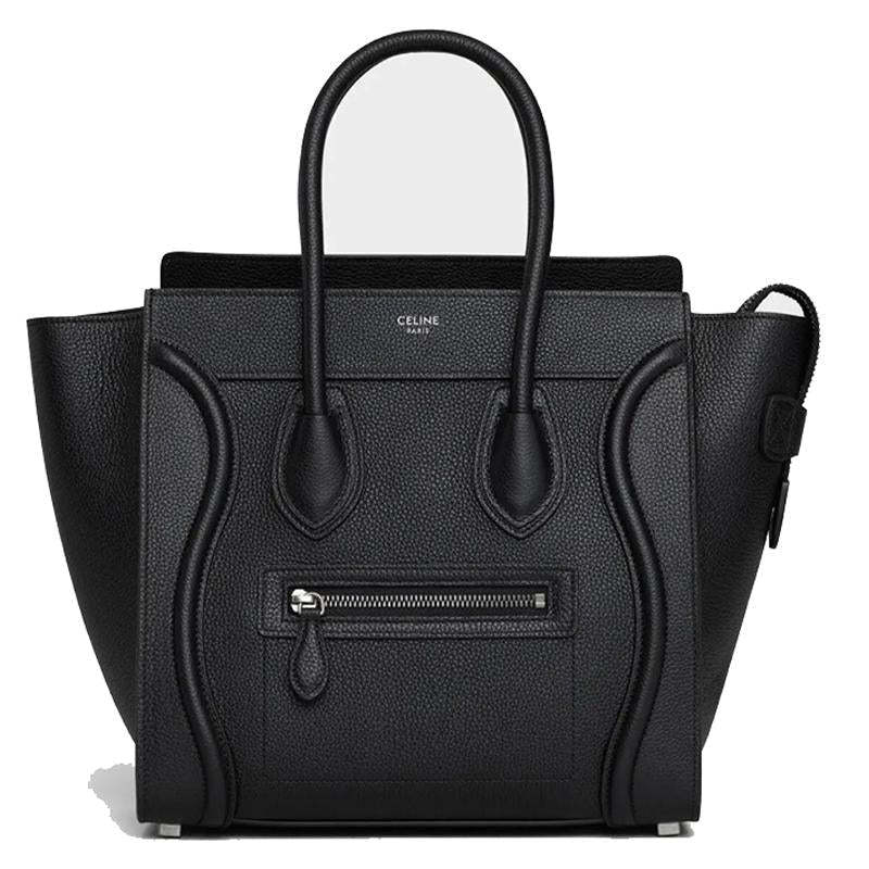 【CELINE】マイクロラゲージ◆ドラムドカーフスキン◆ハンドバッグ◆芸能人愛用者多数