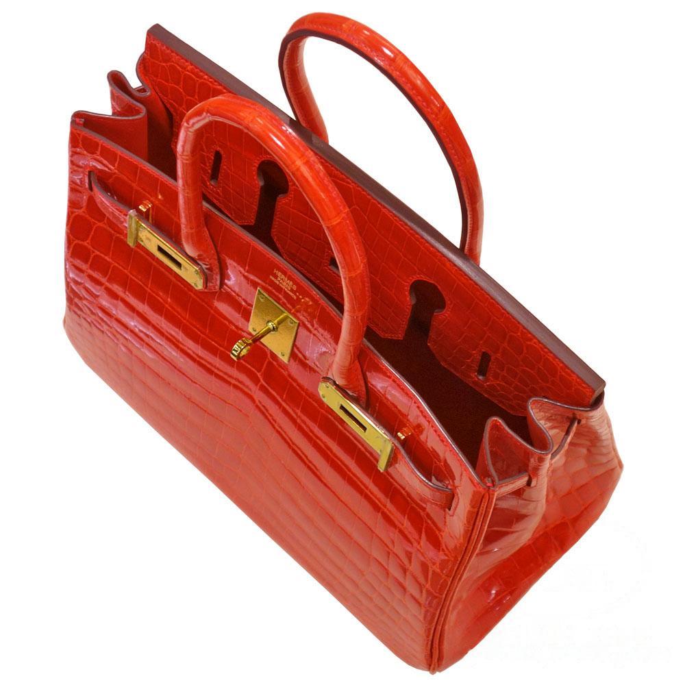 【Hermes】エルメス バーキン 30cm クロコダイル ゴールド金具