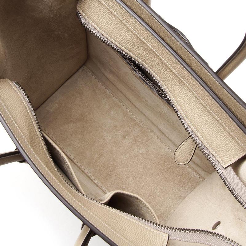 【Celine】マイクロラゲージ◆ドラムドカーフスキン◆ハンドバッグ◆芸能人愛用者多数