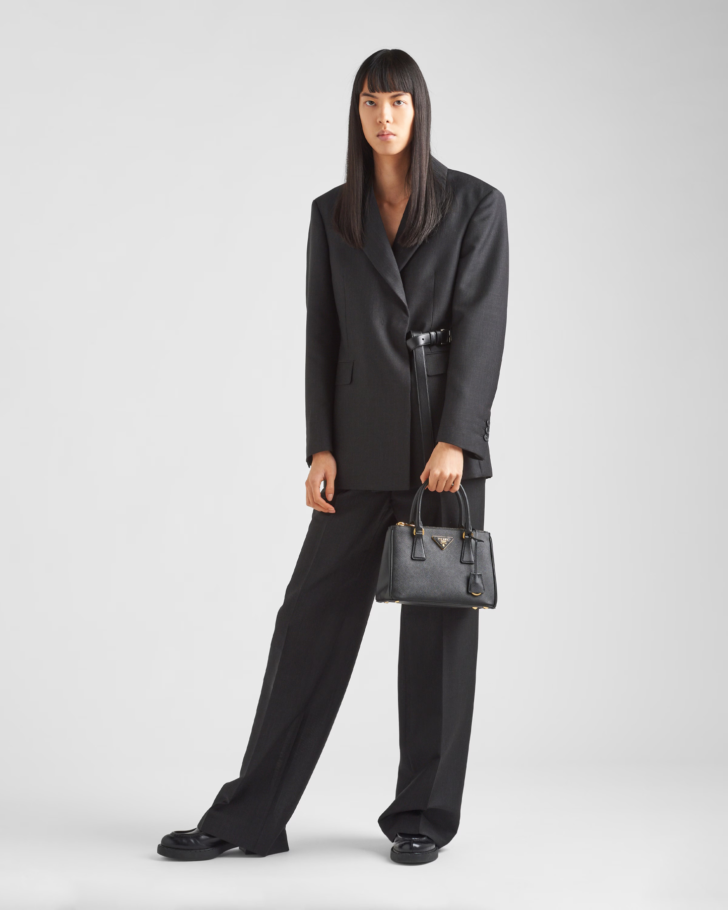 【入手困難】PRADA ガレリア 本革レザー スモール ハンドバッグ Galleria