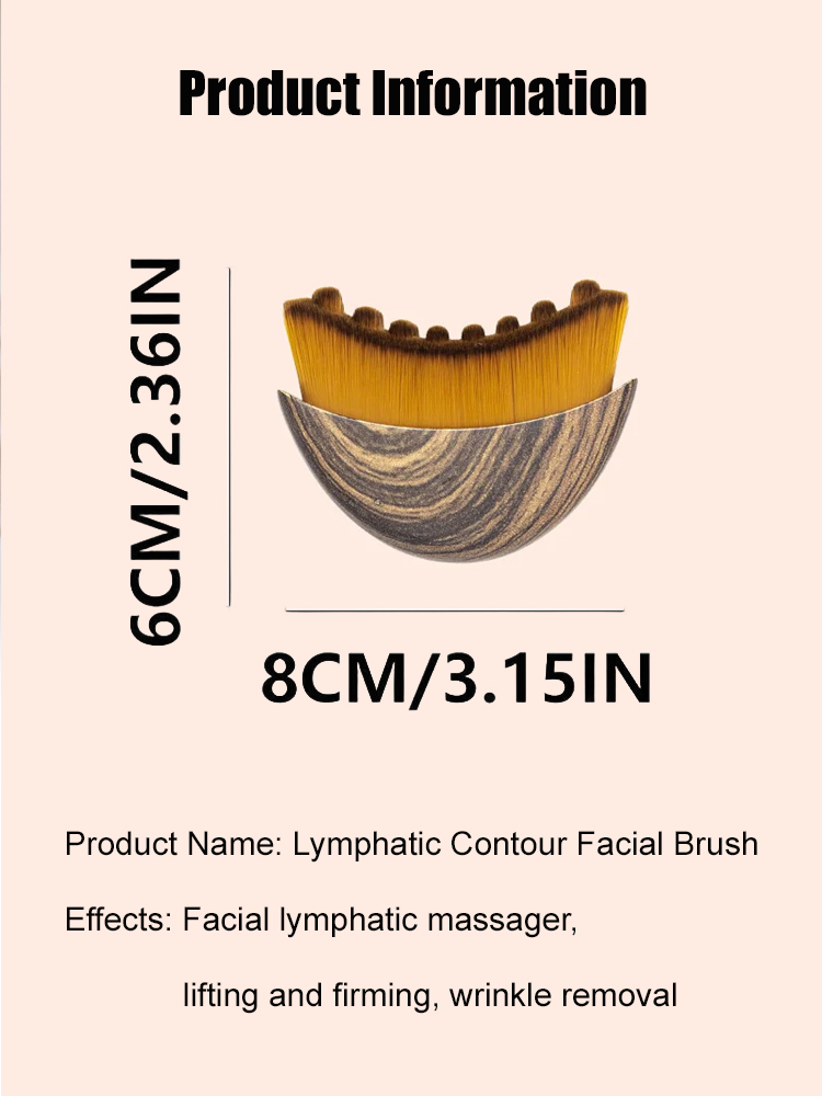 Customized Facial Contour Massage Brush Based On Century-old Lymphatic Principle
