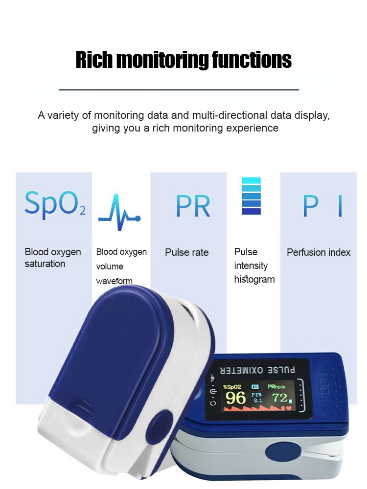 Fingertip Blood Oxygen Monitor For Blood Sugar Measurement