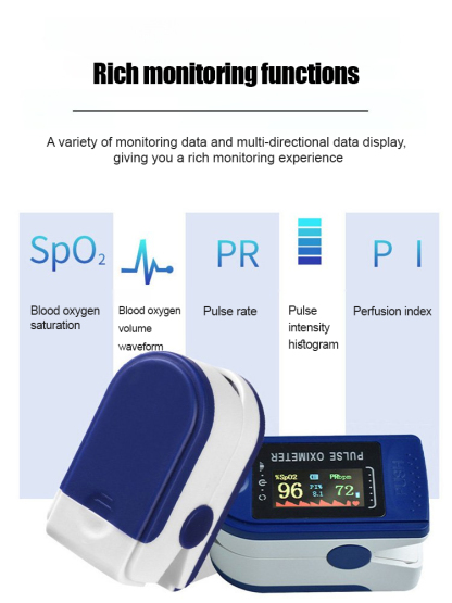 Fingertip Blood Oxygen Monitor For Blood Sugar Measurement