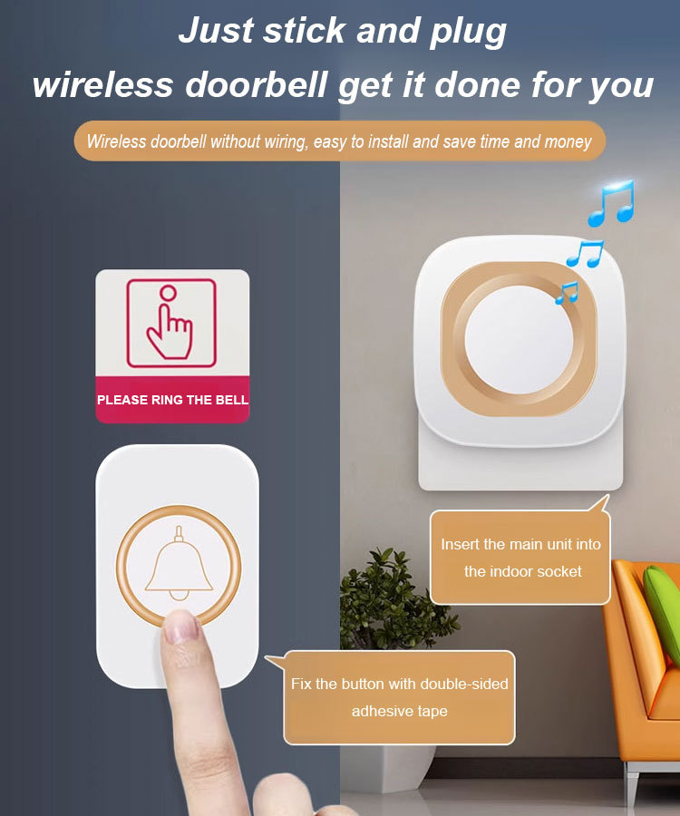 FM-Self-powered wireless doorbell