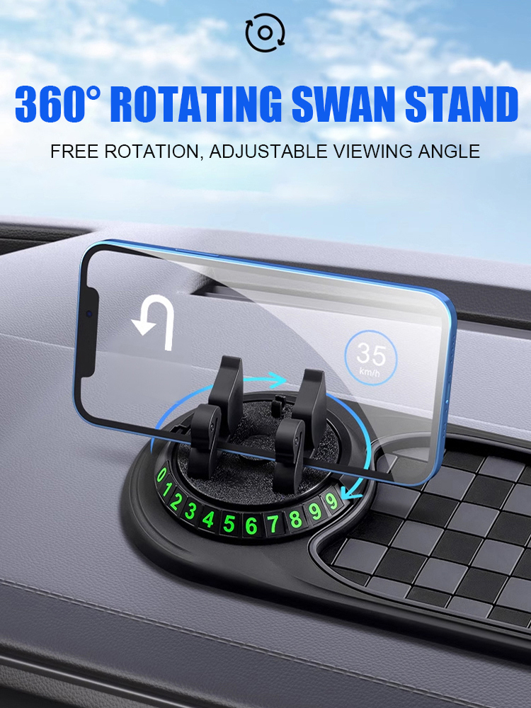 Anti-slip Silicone Base Car Dashboard Phone Holder