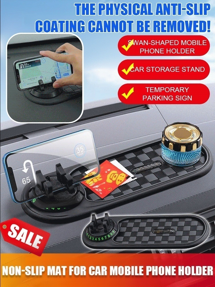 Anti-slip Silicone Base Car Dashboard Phone Holder