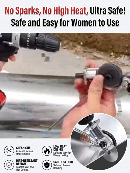 Electric drill sheet cutter