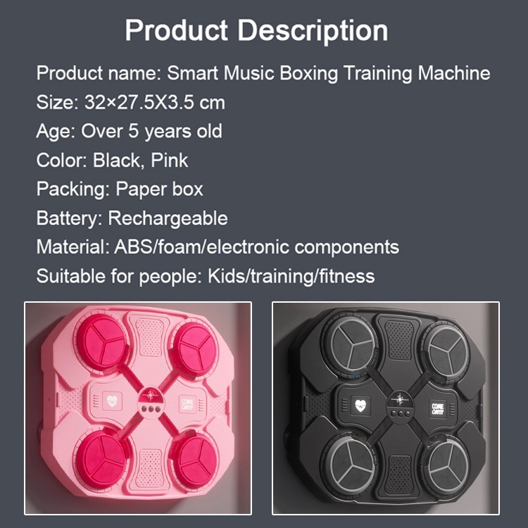 Smart Music Bluetooth Boxing Target