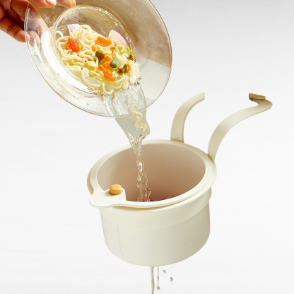 Sink filter hanging basket kitchen sink vegetable basin anti-blocking net push-type drain bowl