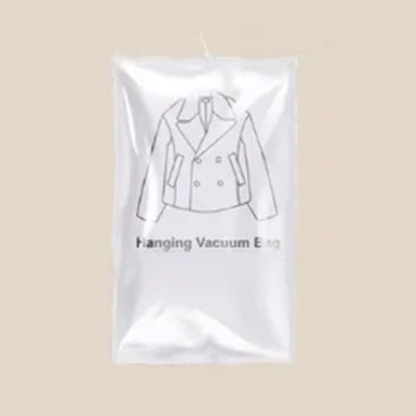 Hanging no-extraction down jacket vacuum storage bag