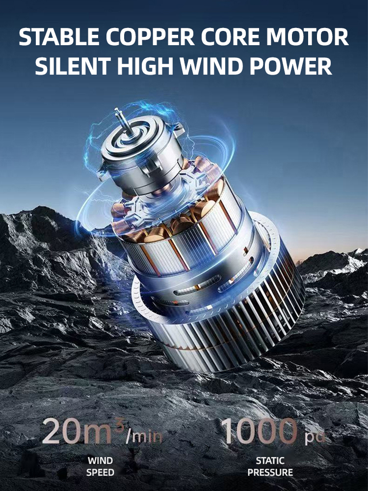 【10-year warranty】Outdoor Lithium Battery With Ultra-long Battery Life and Portable Silent Fan