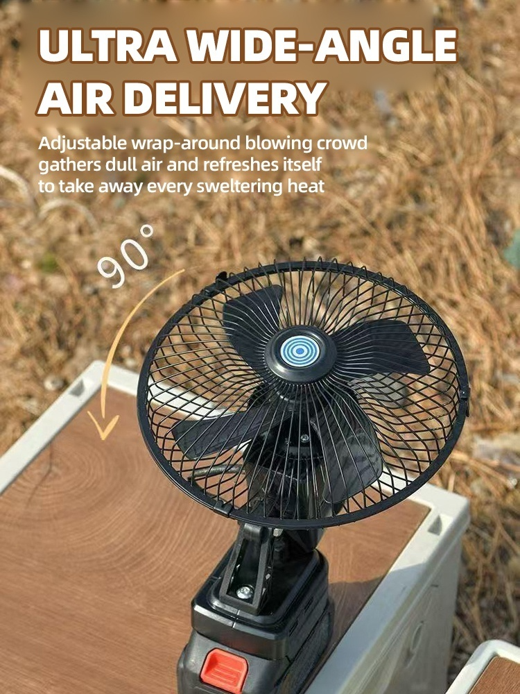 【10-year warranty】Outdoor Lithium Battery With Ultra-long Battery Life and Portable Silent Fan