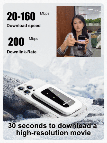 [Power on and use, free for life] All-network portable wifi