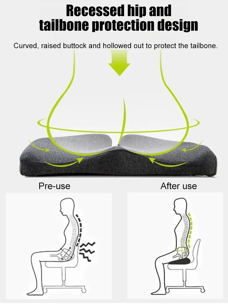 Breathable Lumbar and Coccyx Support Cushion