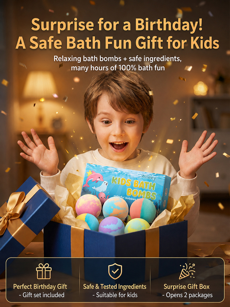 Safe Ingredients Kids' Bath Bomb Surprise Box