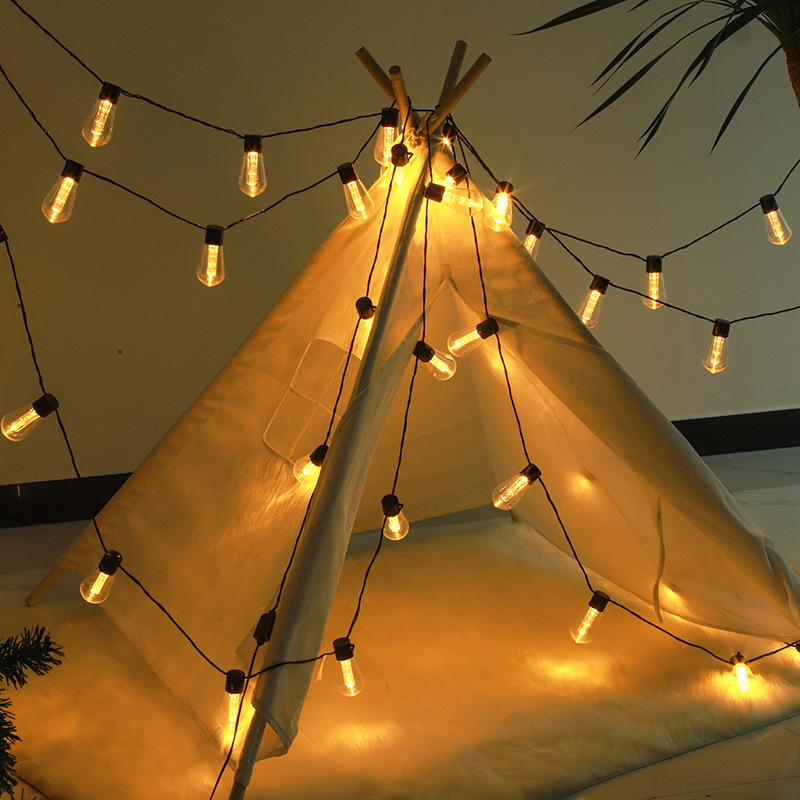 Solar Papaya String Lights for Patio Garden Outdoor Camping Decoration