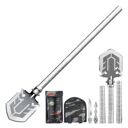 Outdoor Exploration Home Must-Have 28-in-1 Multifunctional Shovel
