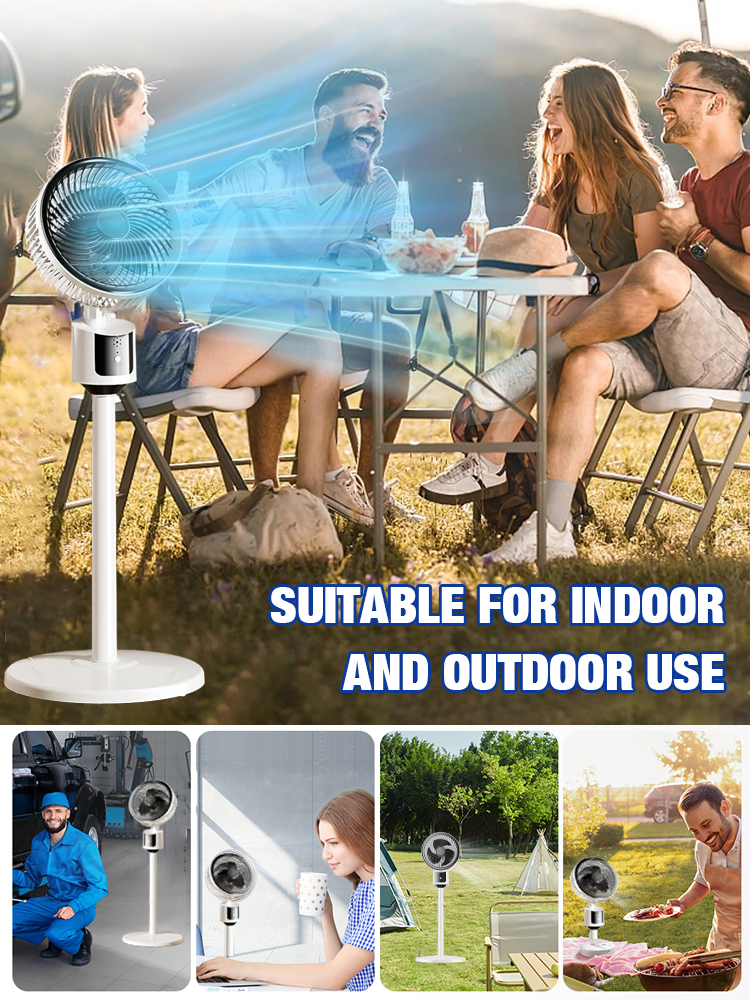 Ultra-quiet air circulation floor fan