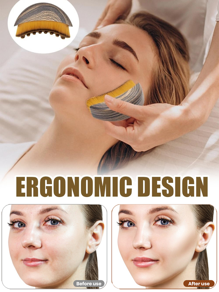 Customized Facial Contour Massage Brush Based On Century-old Lymphatic Principle