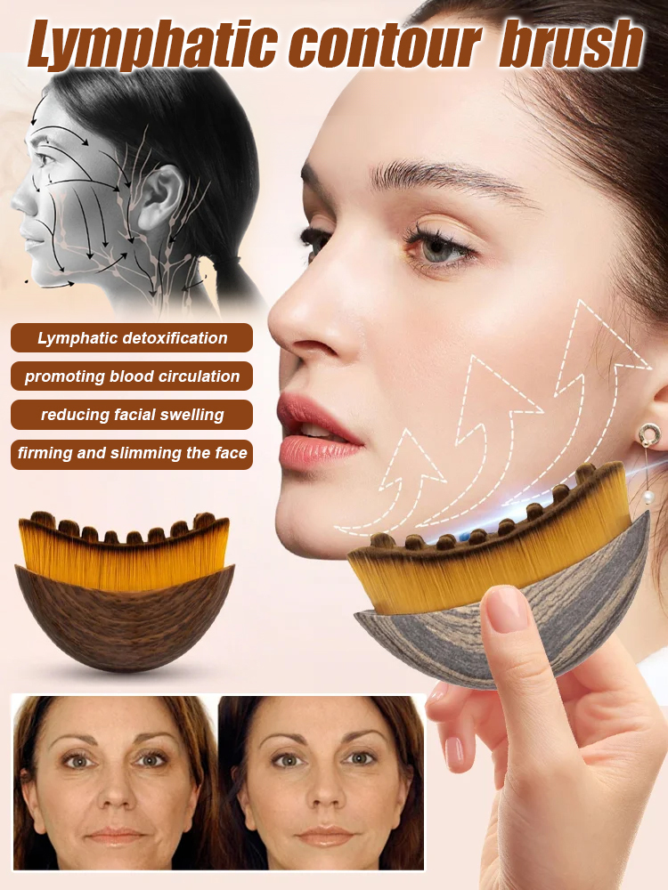 Customized Facial Contour Massage Brush Based On Century-old Lymphatic Principle