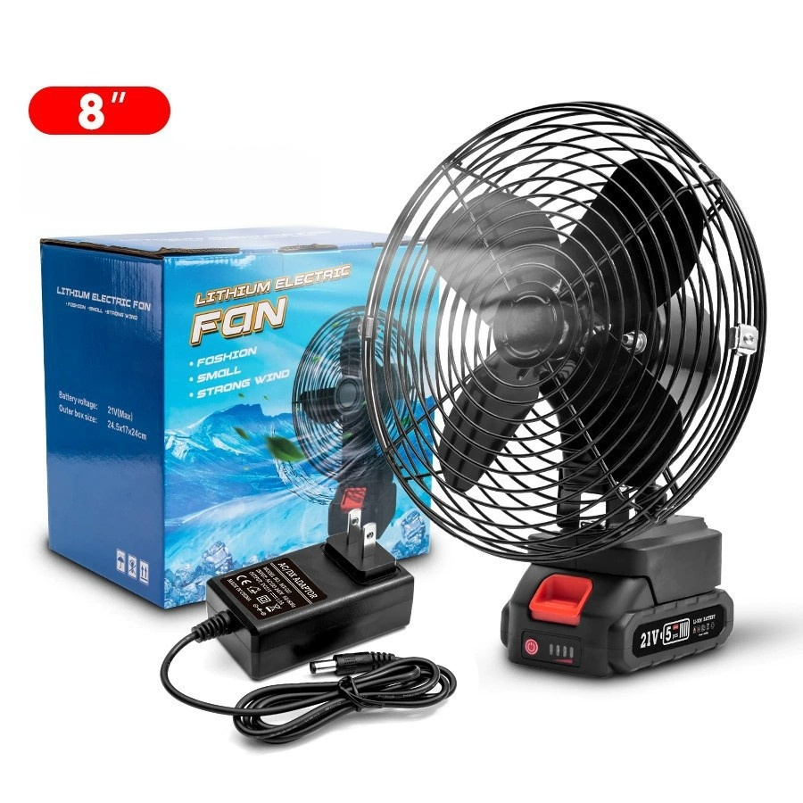 【10-year warranty】Outdoor Lithium Battery With Ultra-long Battery Life and Portable Silent Fan