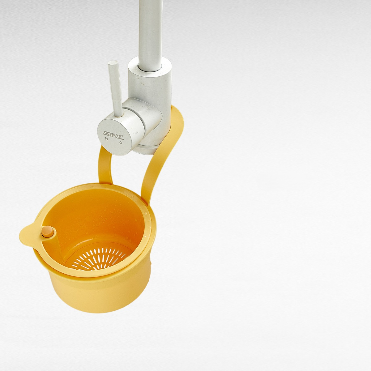 Sink filter hanging basket kitchen sink vegetable basin anti-blocking net push-type drain bowl