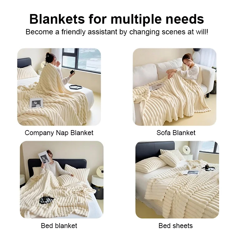 High Quality Flannel Thickened Warm Blanket