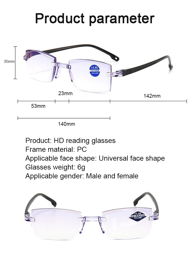 No Eye Test! Jena Optics Smart Photochromic Glasses【+1.0~+7.0 prescription】