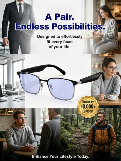 Smart Color Changing Touch and Voice Control AI Glasses