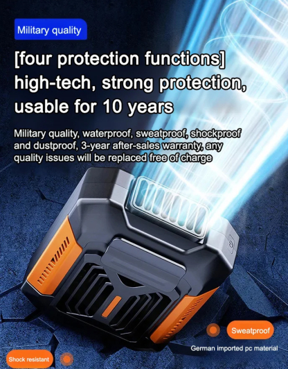 [Free Trial] AI Intelligent Cooling Chip Instant Cooling Waist Hanging Outdoor Portable Mobile Fan
