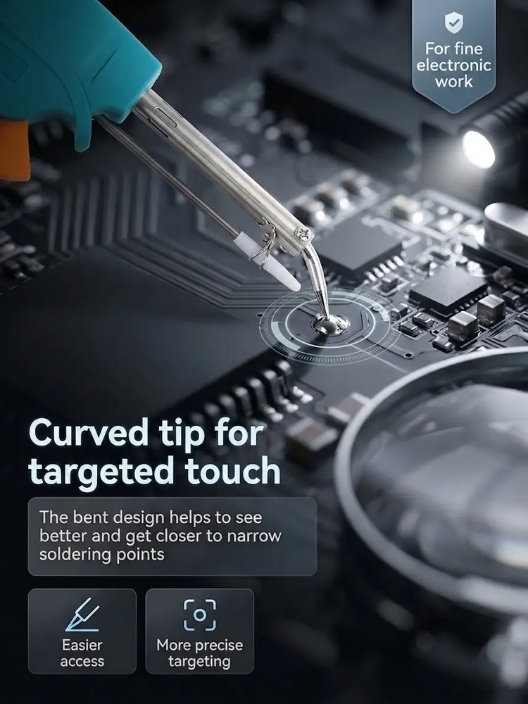 【10-second rapid heating】Automatic solder dispensing handheld soldering gun