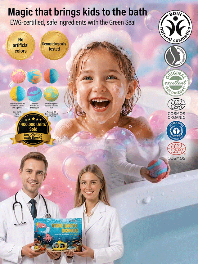 Safe Ingredients Kids' Bath Bomb Surprise Box