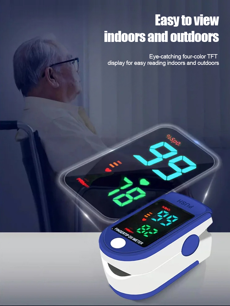 Fingertip Blood Oxygen Monitor For Blood Sugar Measurement