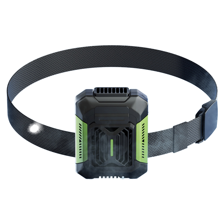 Portable outdoor cooling circulation device [flashlight + mobile power] with belt