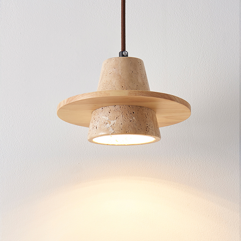 ペンダントライト 北欧 ダイニング 木 黄洞石 おしゃれ 1灯 口金E26 LED対応 モダン シンプル デザイン 照明 天井照明 シェードランプ ライト 玄関 リビング 寝室 洗面所 居間用 キッチン 簡単取付 引掛けシーリング おしゃれ ダクトレール
