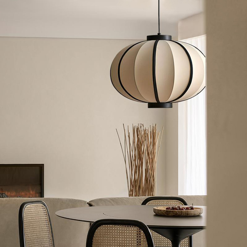 ペンダントライト 和風 おしゃれ ダイニング 布 スチール おしゃれ 1灯 口金E26 LED対応 モダン シンプル 照明 天井照明 シェードランプ 玄関 リビング 寝室 洗面所 居間用 キッチン 簡単取付 引掛けシーリング ダクトレール